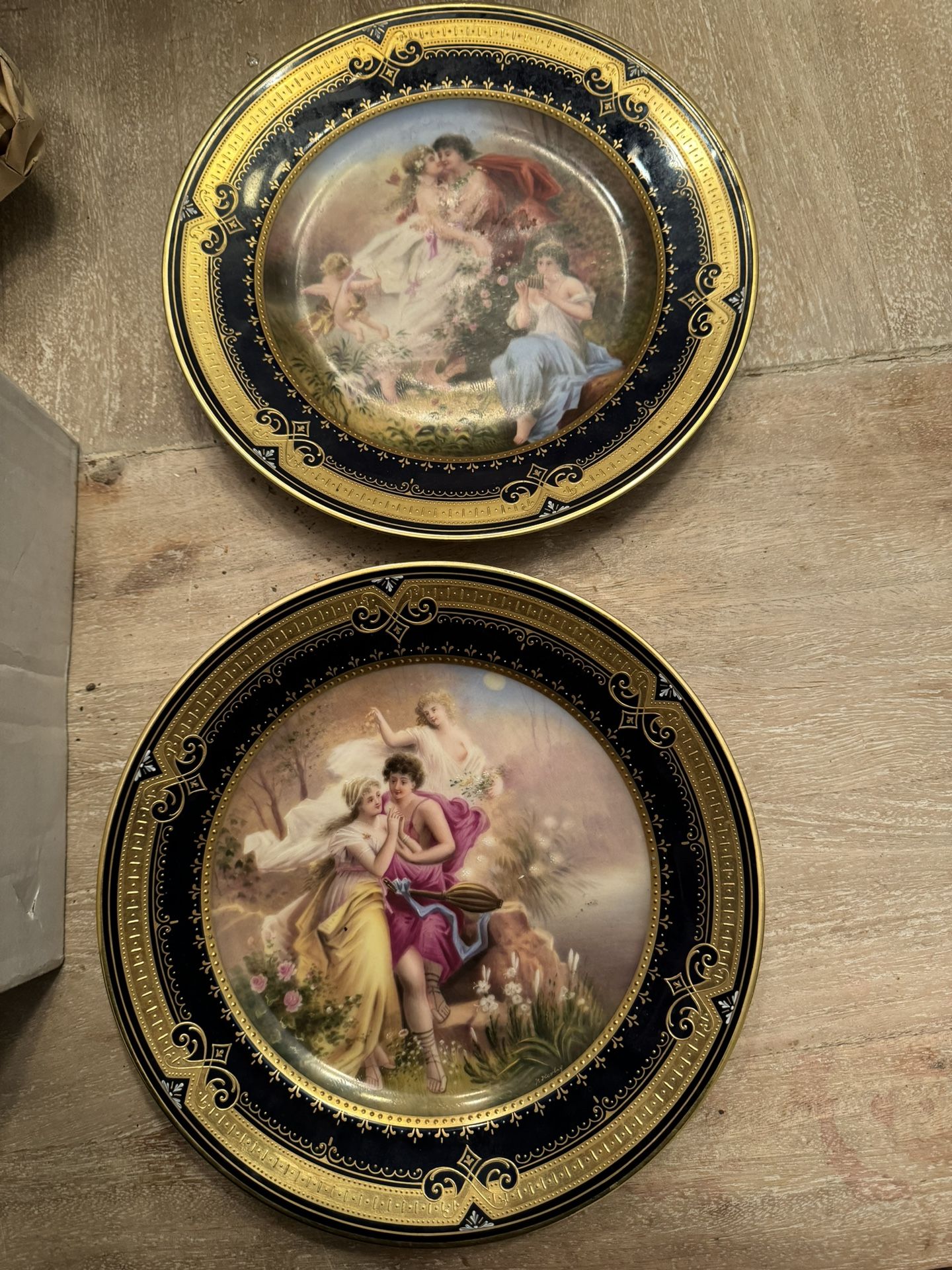 Royal Vienna Antique Chargers  1(contact info removed) 