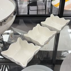 Porcelain Serving Snack Dishes 