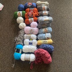 27 Skeins or Balls Of Yarn