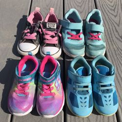 Girls’ Sneakers (Nike/Sketcher/Converse)  Sizes 8-10