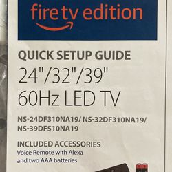 Insignia Fire TV 24”/ 32”/ 39”