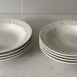 Set of 7 Sonomaware 1990 Heritage Mint Stoneware Grapevine Bowls