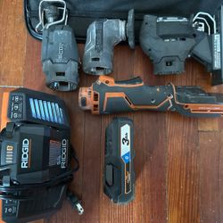 Two Interchangeable Oscillating Tools (One Battery Powered)