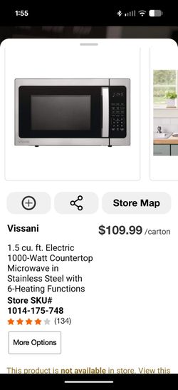 Vissani Stainless steel microwave (43 Ave and Baseline in Laveen)