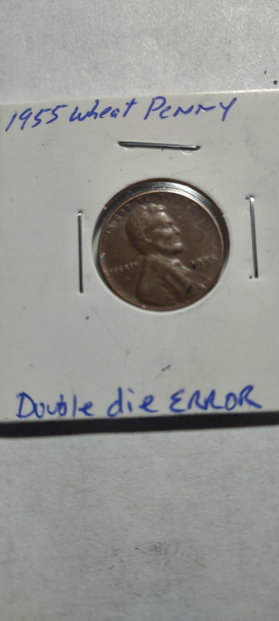 1955 Wheat Penny Double Die 