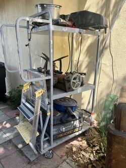 Cart With Wheels And Step Ladder