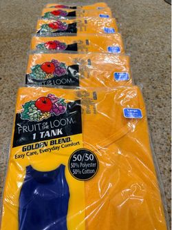 Lot of 6 Large fruit of the loom tank tops