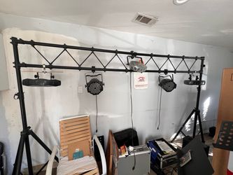 DJ lights with rack