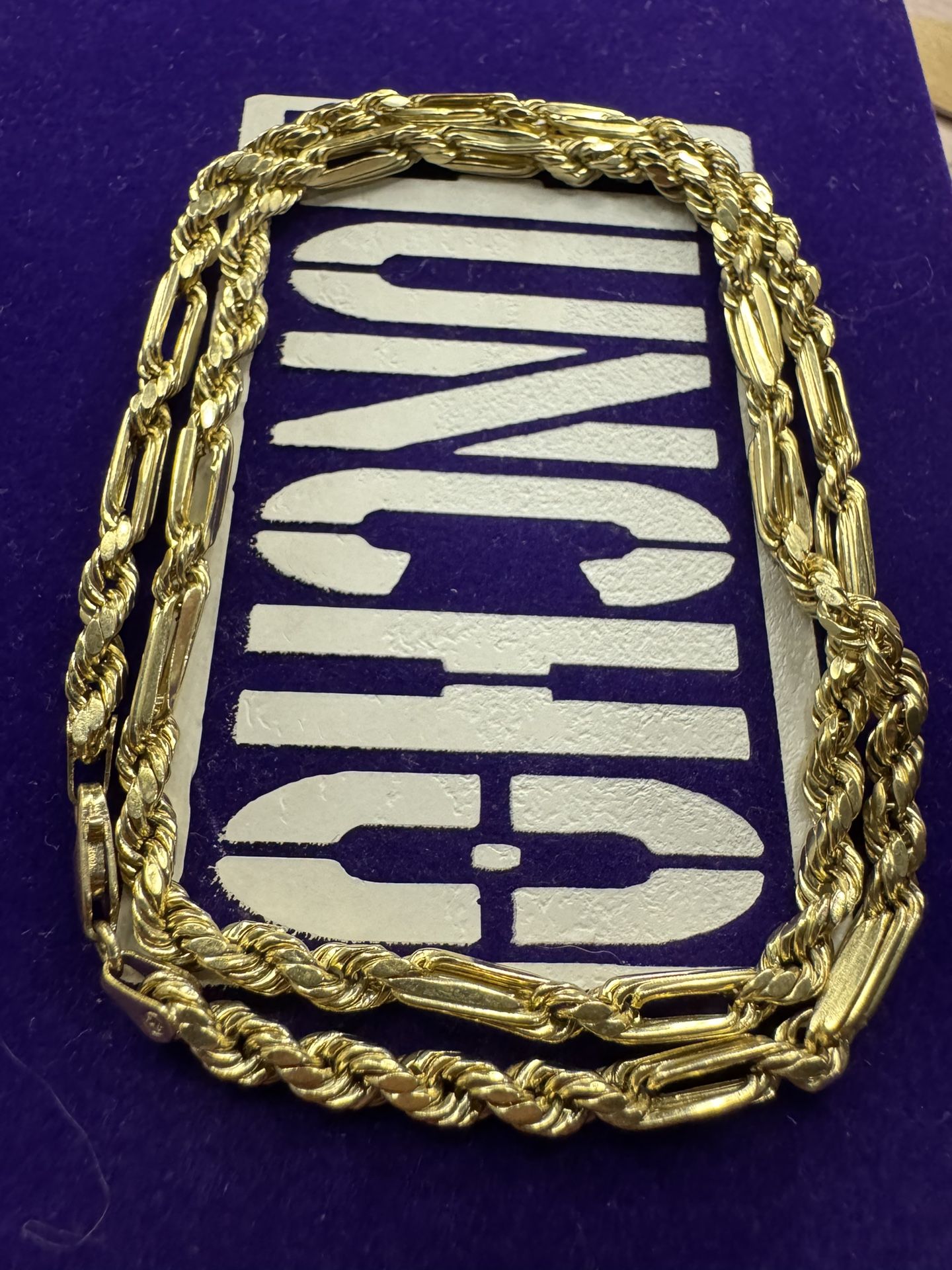 10k Gold Figarope Chain