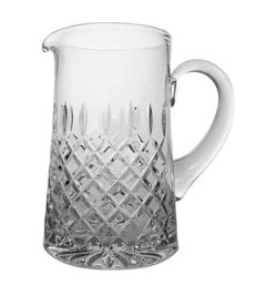 Late 20th Century Vista Alegre Group Atlantis Fine Cut Crystal Pitcher