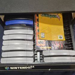 Nintendo 64 Games, Manuals And Storage Case. 
