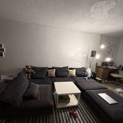  IKEA Sectional Modular  Huge  Sofa 4 Pc Washable Covers 