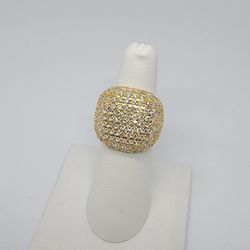 14k 360 Diamond Bust Down Ring 