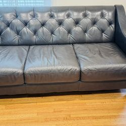 Macy's Claudia II leather sofa 