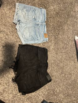 womens american eagle jean shorts