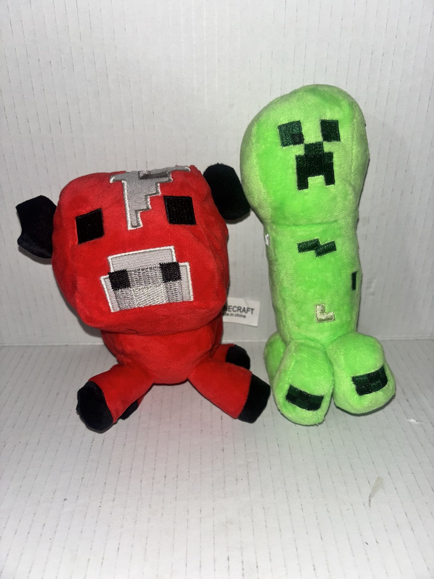 Minecraft Baby Mooshroom Plush Red Cow Bull Mojang Mini Small Creeper