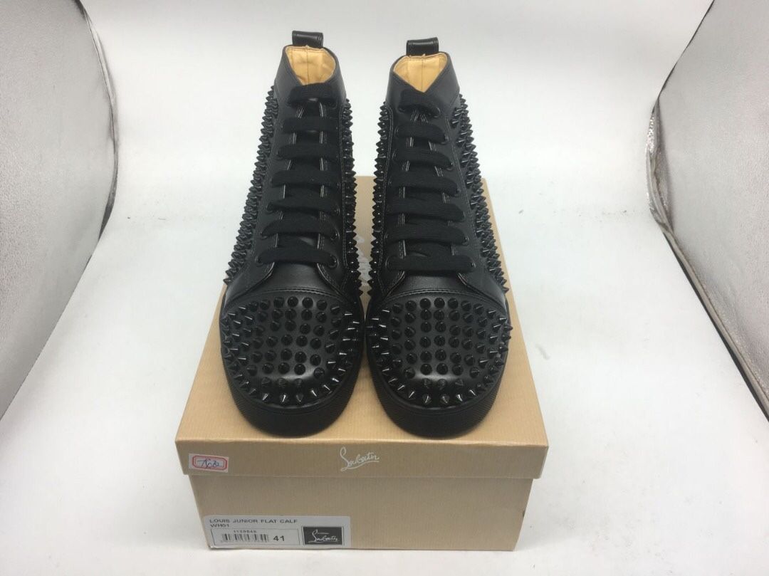 Christian Louboutin Flat Calf Spikes size 8