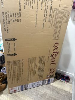 Oxford baby crib ( gray ) brand new unopened!