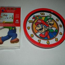 Super Mario Clock and Decals you get both!!I