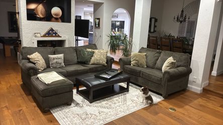 Sleeper Sofa, Matching Oversized Chair & Ottoman