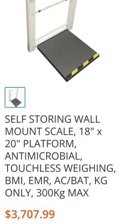 MOUNT SCALE, 18" x 20" PLATFORM Medical Grade SR7005I-KG