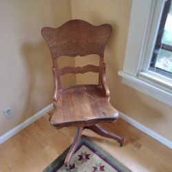 Antique desk chair ,oak