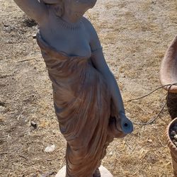 Vintage Italian Rebecca Of The Well Fountain Statue 
