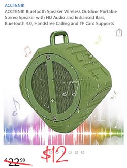 Portable wireless Bluetooth speaker