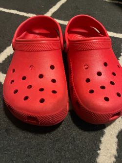 Red Crocs Classic Clogs
