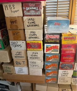Complete Baseball Sets - Topps, Donruss, Score, Upper Deck and Fleer Also have Traded Sets