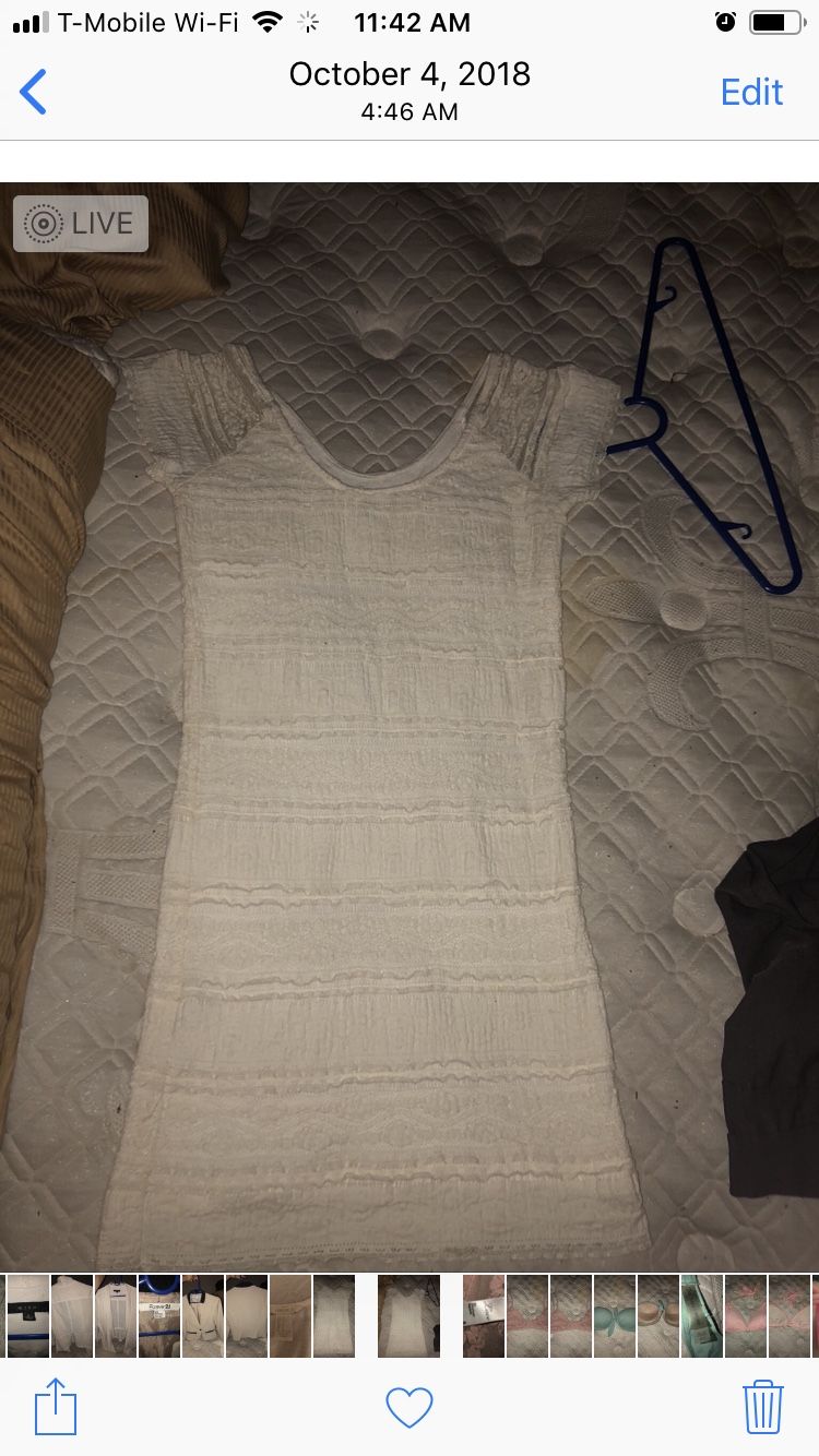 White lace forever 21 dress size small