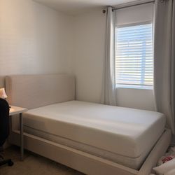 Dean Sand II Full Upholstered Panel Bed