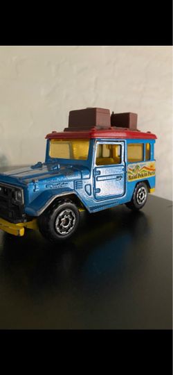 VINTAGE: Majorette No. 277 TOYOTA LAND CRUISER; 'Raid Pekin Paris' FJ40- Majorette - LastDodo.