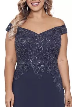 Beautiful Beaded Plus Size Formal Gown-(Retails For $320)