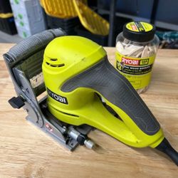 Ryobi 6ampcorded Ac Biscuitjoiner Kit With Dust Collector And Bag
