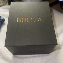 Bulova Men's Gold Tone Stainless Steel Chrono Diamond Accent Bracelet Watch