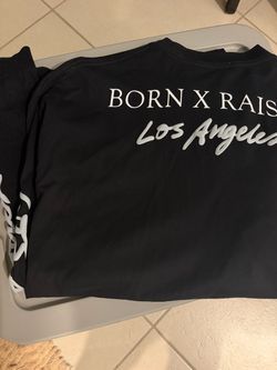 BORN X RAISED LONG SLEEVE T-SHIRT  • 2XL