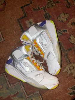 Nike High-Top Sneakers Silver White Multicolor