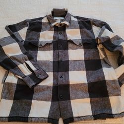 Abercrombie And Fitch Heavy Flannel Shirt Jacket