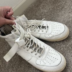 Nike SF Air Force 1 Mid Triple Ivory