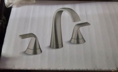 Kohler Cursiva 8" Widespread Bathroom Faucet In Brushed Nickel