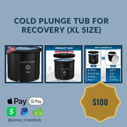 Cold Plunge Tub for Recovery (XL Size) 