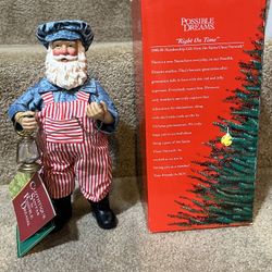 New Possible Dreams Clothtique Santa Collection:1998 Right On Time 805007