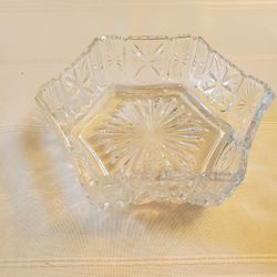 6 Sided Crystal Dish