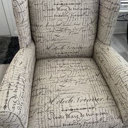 Bassett Custom Designer Chair and Ottoman 