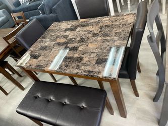 DINING SET WITH BENCH