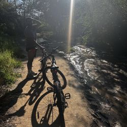 Hyper 26-inch Electric Mountain Bikes.