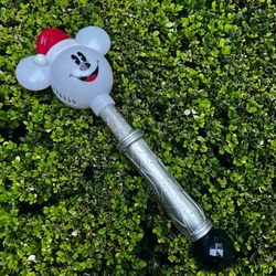 Disney Parks Christmas 2021 Santa Mickey Mouse Snow Bubble Light Wand Holiday