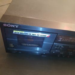 Sony Am I'm Dual Cassette Player With Built In Eq