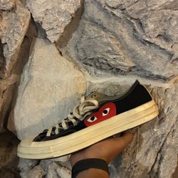 Converse Cdg Low Black Sz 11